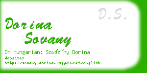 dorina sovany business card